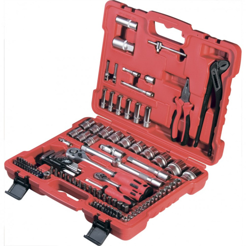 Набор слесарно-монтажный с квадратами 1/4, 1/2 и 5/16", 117 предметов Matrix ProFI по ценам производителя в Челябинске с доставкой по всей России