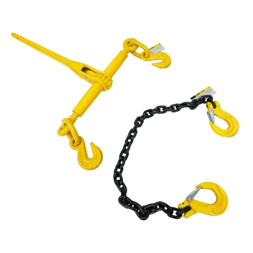 Стяжка цепная строп 1СЦ 5,7т талреп 8мм 4м цепь крепежная крюк-крюк комплект с храповиком по ценам производителя в Челябинске с доставкой по всей России