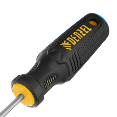 Отвертка SL4х100 мм, CrV, трехкомпонентная рукоятка Denzel по ценам производителя в Челябинске с доставкой по всей России