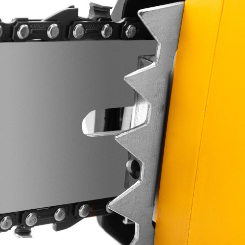 Пила цепная электрическая EDS-2200P, 2.2 кВт,поперечная, шина 45 см, шаг 3/8, паз 1.3 мм, 63 звена Denzel по ценам производителя в Челябинске с доставкой по всей России