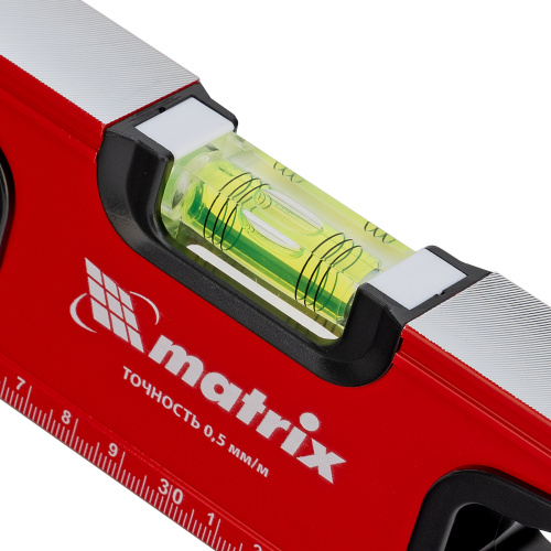 Уровень алюминиевый, фрезерованный, 3 глазка, рукоятки, 600 мм Matrix по ценам производителя в Челябинске с доставкой по всей России