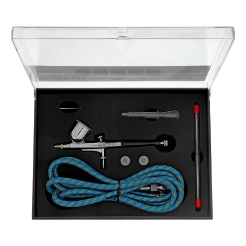 Аэрограф с верхним бачком AB1, 0.2/0.3/0.5 мм, 7 мл, 9 л/мин Denzel по ценам производителя в Челябинске с доставкой по всей России