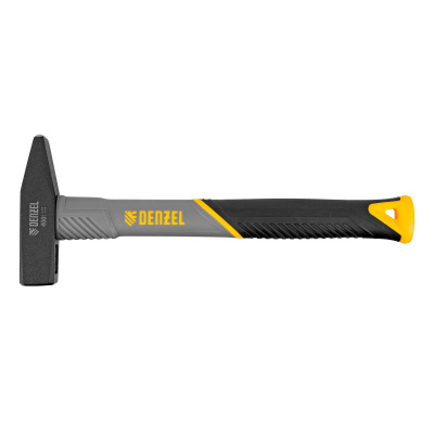 Молоток слесарный, 400 г, кованый, фибергласовая рукоятка c TPR покрытием Denzel по ценам производителя в Челябинске с доставкой по всей России