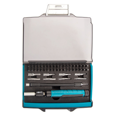 Отвертка с набором бит и торцевых головок для точных работ, гибкий привод, 48 шт, CrMo Gross по ценам производителя в Челябинске с доставкой по всей России