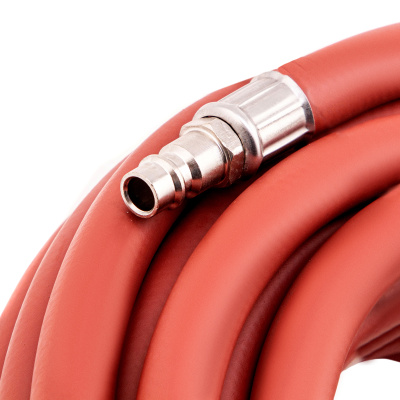 Шланг пневматический резиновый, 10 x 16 мм, 24 бар, армированный, быстросъемное соединение, 20 м Stels по ценам производителя в Челябинске с доставкой по всей России