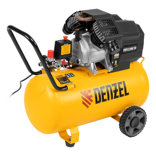 Компрессор воздушный DKV2200/50, Х-PRO 2.2 кВт, 400 л/мин, 50 л Denzel по ценам производителя в Челябинске с доставкой по всей России
