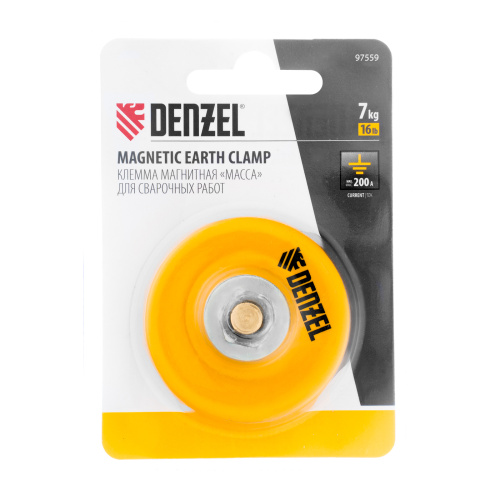 Клемма магнитная "масса" для сварочных работ Denzel по ценам производителя в Челябинске с доставкой по всей России
