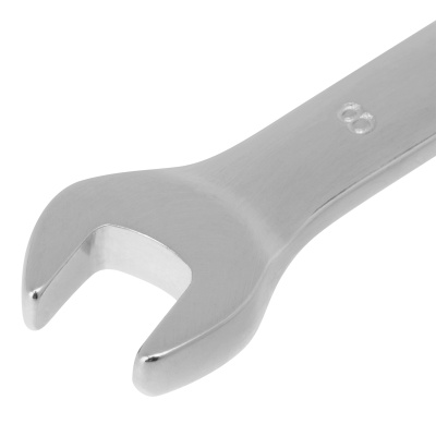 Ключ комбинированный трещоточный, 8 мм, CrV, зеркальный хром Matrix Professional по ценам производителя в Челябинске с доставкой по всей России