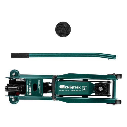 Домкрат гидравлический подкатной, 3 т, 192-532 мм, SUV Сибртех по ценам производителя в Челябинске с доставкой по всей России