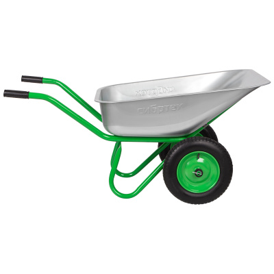 Тачка садово-строительная 2-х колесная, грузоподъемность 230 кг, объем 90 л Сибртех по ценам производителя в Челябинске с доставкой по всей России