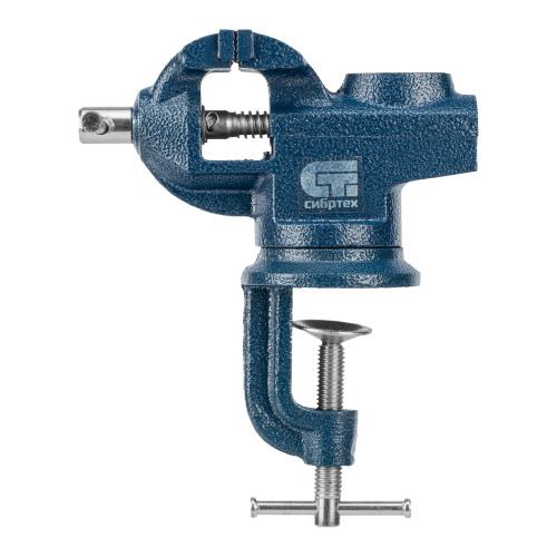 Тиски слесарные, настольные, поворотные, ширина рабочих губок 65 мм, наковальня Сибртех по ценам производителя в Челябинске с доставкой по всей России