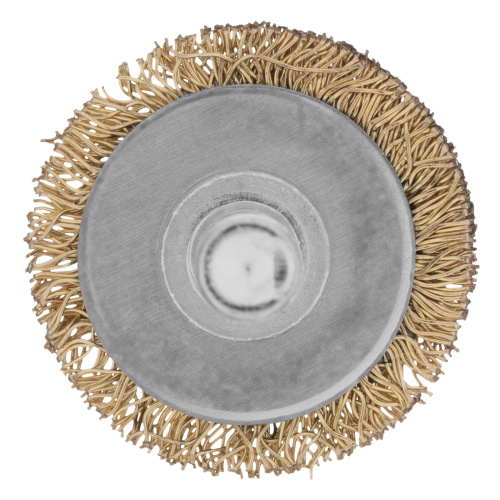 Щетка для дрели, 30 мм, плоская со шпилькой, латунированная витая проволока Matrix по ценам производителя в Челябинске с доставкой по всей России