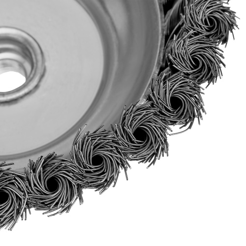 Щетка для УШМ, 150 мм, М14, "чашка", крученая проволока 0.5 мм Сибртех по ценам производителя в Челябинске с доставкой по всей России