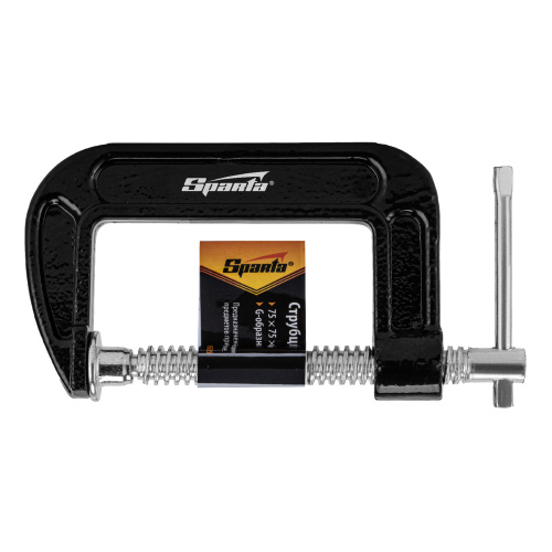 Струбцина G-образная, 75 мм Sparta по ценам производителя в Челябинске с доставкой по всей России