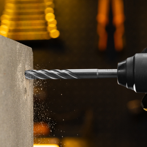 Бур по бетону, цельная крестовая пластина, 12x165 мм, SDS PLUS Denzel по ценам производителя в Челябинске с доставкой по всей России