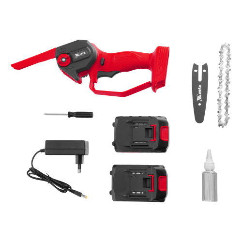 Цепная мини-пила аккумуляторная, MCS-100, шина 100 мм, Li-Ion, 20 В MTX по ценам производителя в Челябинске с доставкой по всей России