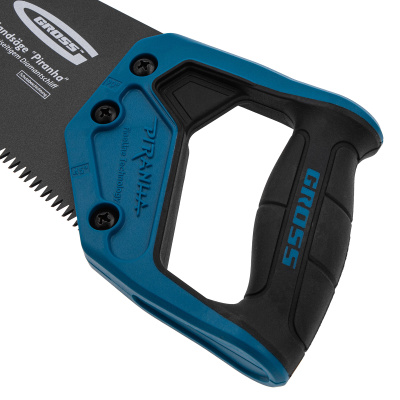 Ножовка по дереву "PIRANHA", 300 мм, 7 TPI, 3D-зуб, тефлоновое покрытие полотна, двухкомпонентная рукоятка Gross по ценам производителя в Челябинске с доставкой по всей России