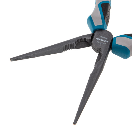 Длинногубцы прямые 205 мм, трехкомпонентные рукоятки Gross по ценам производителя в Челябинске с доставкой по всей России