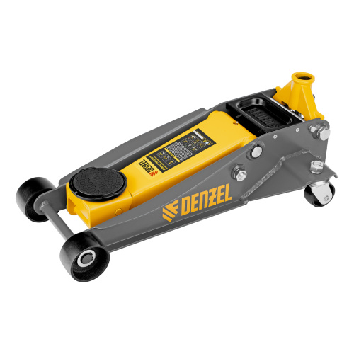 Домкрат гидравлический подкатной, 3 т, 125-470 мм, быстрый подъем, проф. Denzel по ценам производителя в Челябинске с доставкой по всей России