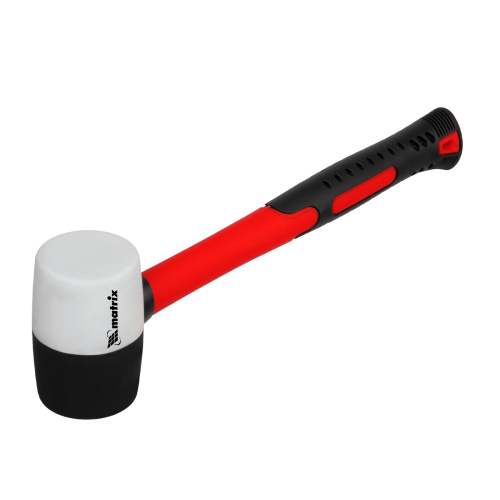 Киянка резиновая, 225 г, черно-белая резина, фибергласовая рукоятка Matrix по ценам производителя в Челябинске с доставкой по всей России