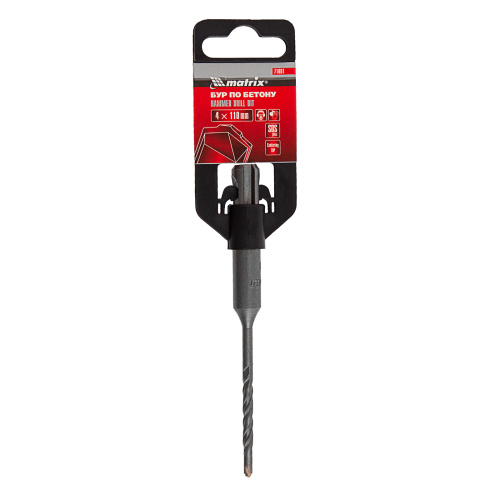 Бур по бетону, 4 x 110 мм, SDS Plus Matrix по ценам производителя в Челябинске с доставкой по всей России