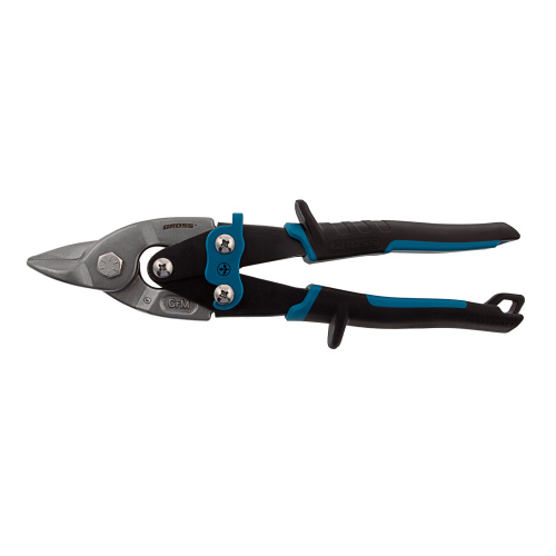 Ножницы по металлу "Piranha", 230 мм, прямой усиленный рез (Bulldog) сталь СrMo, двухкомпонентная рукоятка-ки Gross по ценам производителя в Челябинске с доставкой по всей России