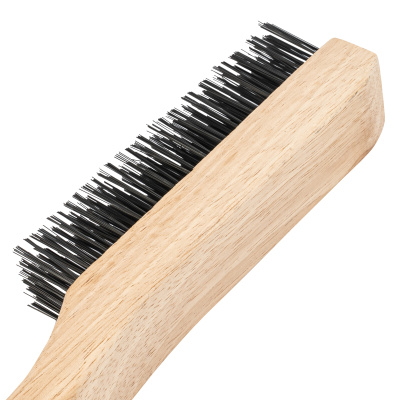 Щетка зачистная шестирядная, закаленная прямая проволока с деревянной ручкой Сибртех по ценам производителя в Челябинске с доставкой по всей России