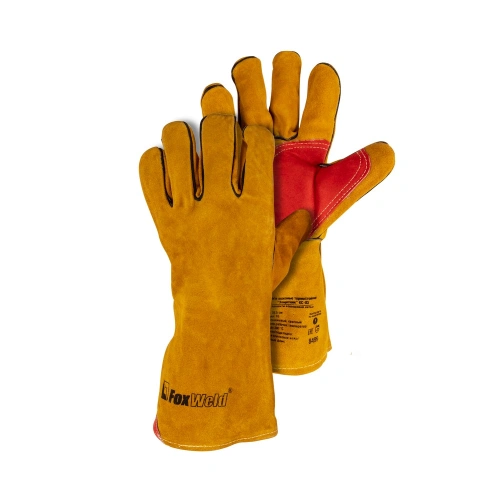 Краги кожаные термостойкие FOXWELD "Защитник" КС-03 по ценам производителя в Челябинске с доставкой по всей России