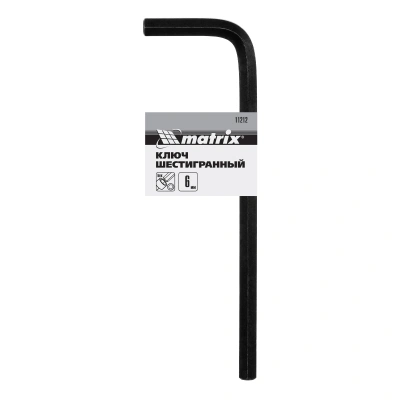 Ключ имбусовый HEX, 6 мм, CrV Matrix по ценам производителя в Челябинске с доставкой по всей России