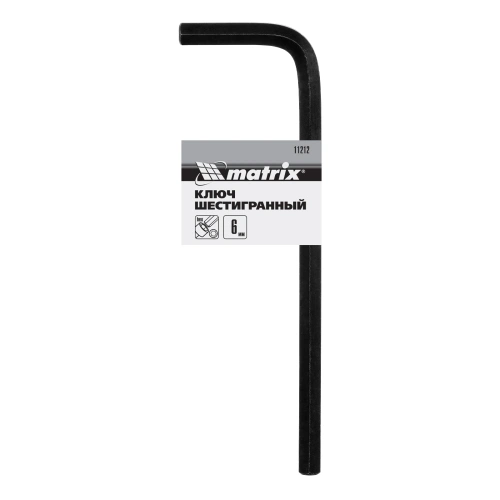 Ключ имбусовый HEX, 6 мм, CrV Matrix по ценам производителя в Челябинске с доставкой по всей России