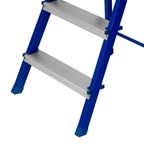 Стремянка, 4 ступени, стальной профиль, алюминиевые ступени Сибртех по ценам производителя в Челябинске с доставкой по всей России