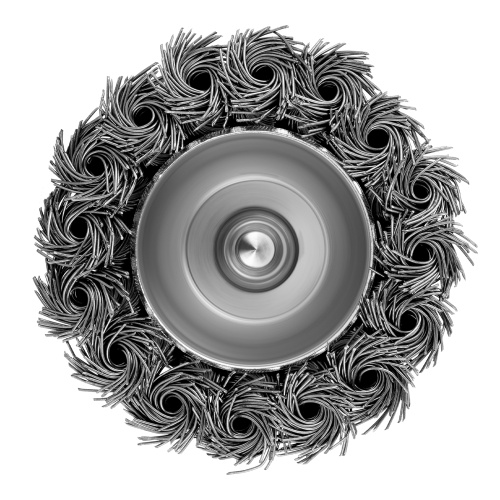 Щетка для дрели, 65 мм, "чашка" со шпилькой, крученая металлическая проволока Matrix по ценам производителя в Челябинске с доставкой по всей России