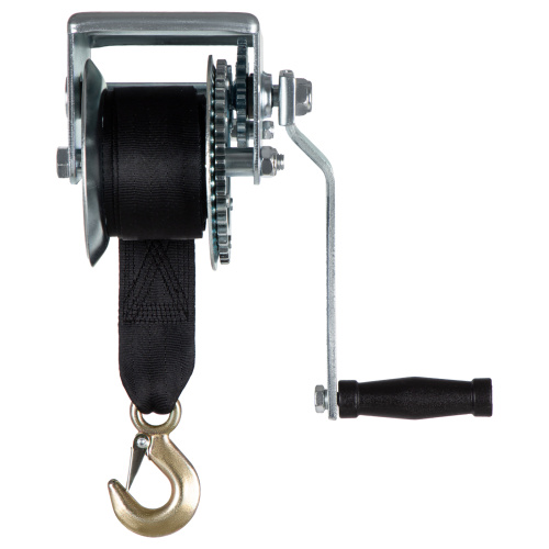 Лебедка шестеренчатая, тяга 0.8 т, ленточная Matrix по ценам производителя в Челябинске с доставкой по всей России