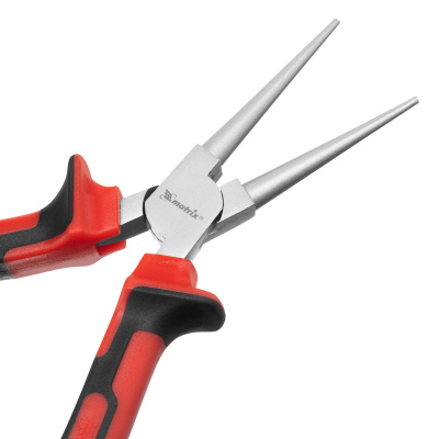 Круглогубцы Nickel, 160 мм, никелированные, двухкомпонентные рукоятки Matrix по ценам производителя в Челябинске с доставкой по всей России
