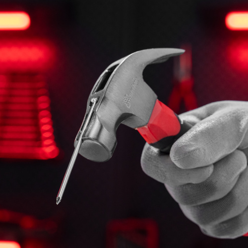 Молоток-гвоздодер мини, боек с магнитом, фибергласовая двухкомпонентная рукоятка, 250 г Matrix по ценам производителя в Челябинске с доставкой по всей России