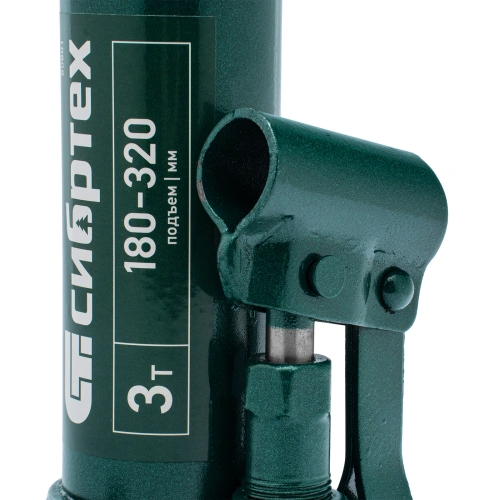 Домкрат гидравлический бутылочный, 3 т, 180-320 мм, в пласт. кейсе Сибртех по ценам производителя в Челябинске с доставкой по всей России