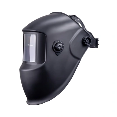 Маска сварщика КОРУНД черная (ф-р АСФ 4/9-13 с внеш. рег., пр-во FoxWeld) ,без коробки