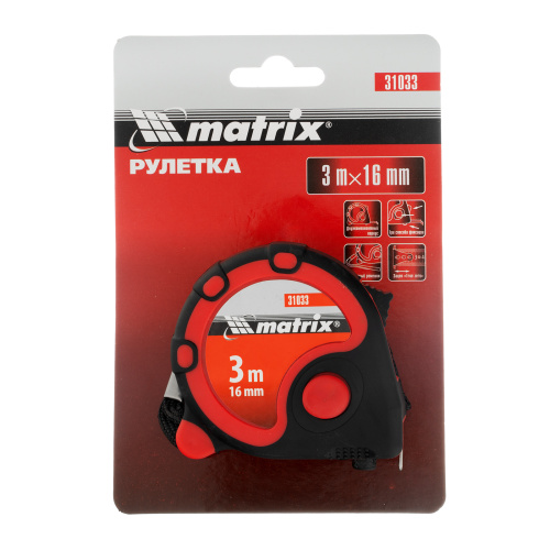 Рулетка Status 3 fixations,3 м х 16 мм,двухкомпонентный корпус,3 фиксации ленты Matrix по ценам производителя в Челябинске с доставкой по всей России