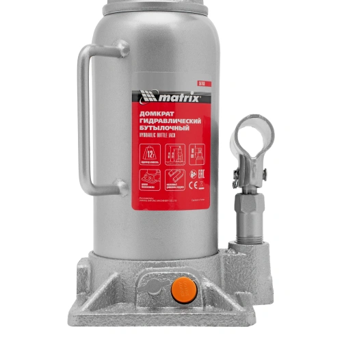Домкрат гидравлический бутылочный, 12 т, h подъема 230-465 мм Matrix по ценам производителя в Челябинске с доставкой по всей России