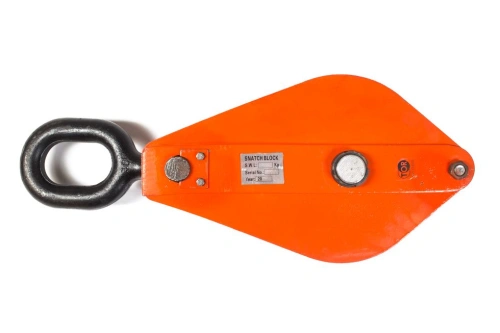 Блок монтажный однорольный с  ушком TOR 10 т с откидной щекой по ценам производителя в Челябинске с доставкой по всей России