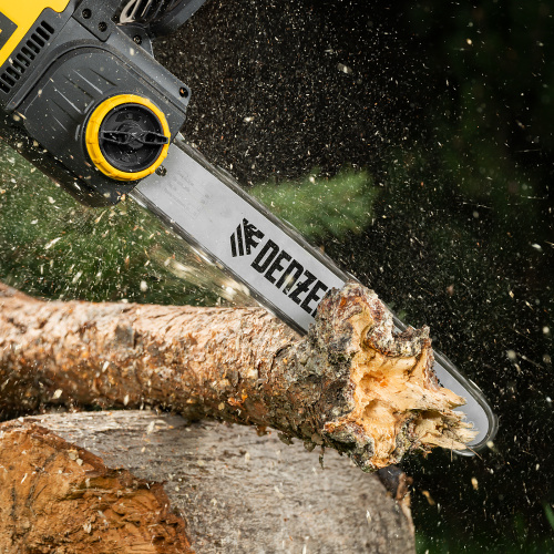 Пила цепная электрическая EDS-2000, 2 кВт,продольная, шина 40 см, шаг 3/8, паз 1.3 мм, 56 звеньев Denzel по ценам производителя в Челябинске с доставкой по всей России