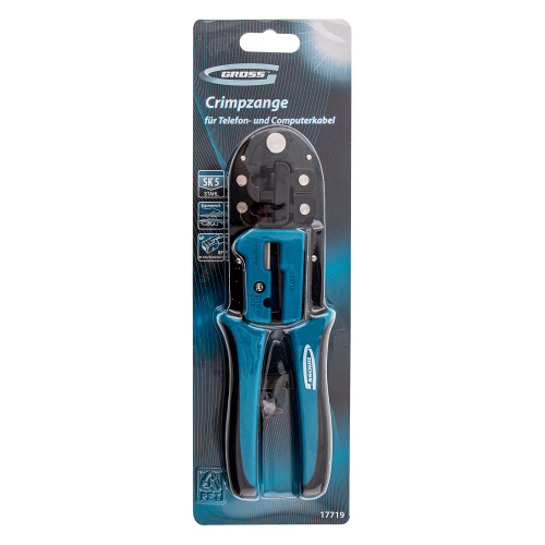 Клещи для обжима телефонных и компьютерных клемм RJ-45, 6P, 8P и RJ-11/12, 6P, 8P Gross по ценам производителя в Челябинске с доставкой по всей России