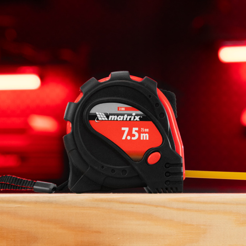 Рулетка Status Magnet 3 fixations,7,5 м х 25 мм,обрезиненный корпус,зацеп с магнитом Matrix по ценам производителя в Челябинске с доставкой по всей России