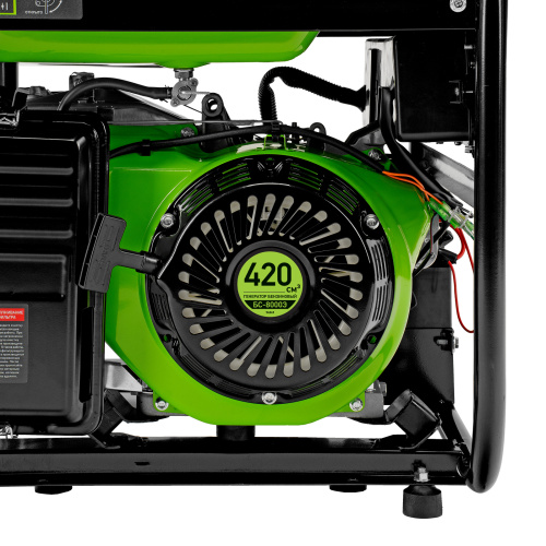 Генератор бензиновый БС-8000Э, 6,6 кВт, 230В, четырехтактный, 25 л, электростартер Сибртех по ценам производителя в Челябинске с доставкой по всей России