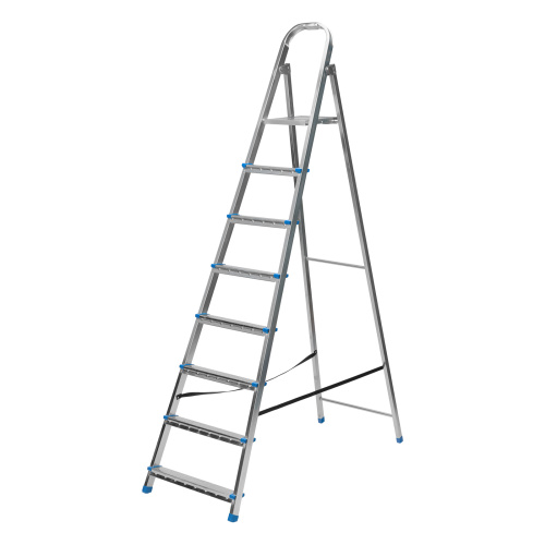 Стремянка, 8 ступеней, стальная, оцинкованная Сибртех по ценам производителя в Челябинске с доставкой по всей России