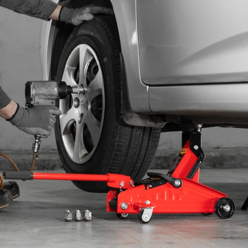 Домкрат гидравлический подкатной, 2 т, h подъема 140-285 мм, в пластиковом кейсе, compact Sparta по ценам производителя в Челябинске с доставкой по всей России