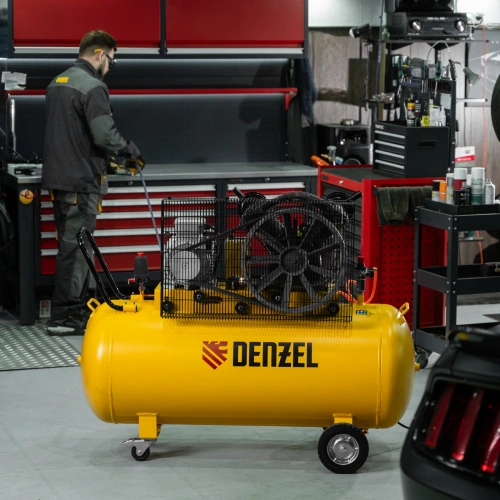 Компрессор воздушный рем. привод BCV 5500-T/270, 5,5 кВт, 270 литров, 850 л/мин Denzel по ценам производителя в Челябинске с доставкой по всей России