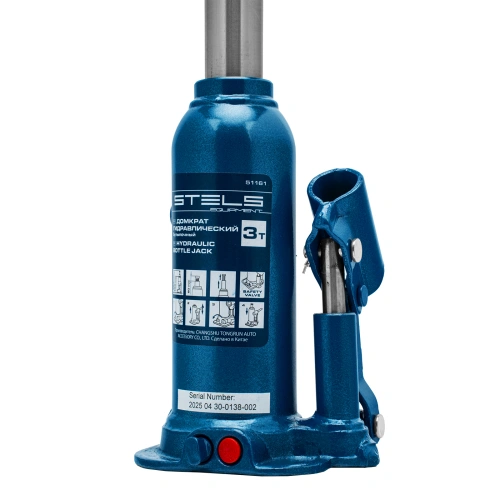 Домкрат гидравлический бутылочный, 3 т, h подъема 188-363 мм Stels по ценам производителя в Челябинске с доставкой по всей России