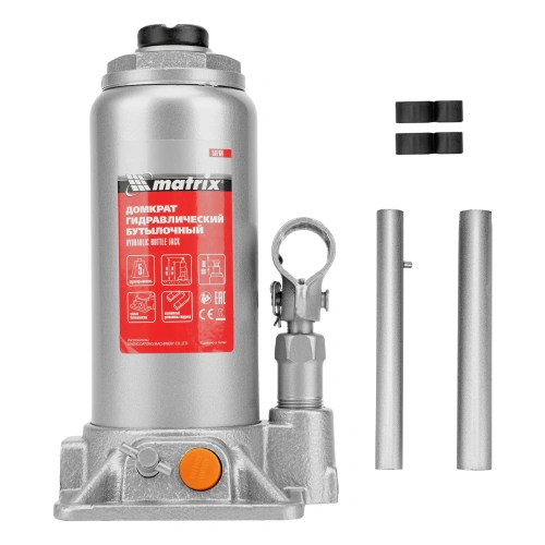 Домкрат гидравлический бутылочный, 5 т, h подъема 197-382 мм Matrix по ценам производителя в Челябинске с доставкой по всей России