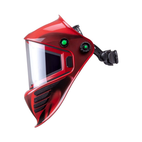 Маска сварщика КОРУНД МЕГА красная (ф-р MEGA LED) в коробке по ценам производителя в Челябинске с доставкой по всей России